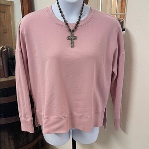 Time and Tru Pink Sweatshirt for Women